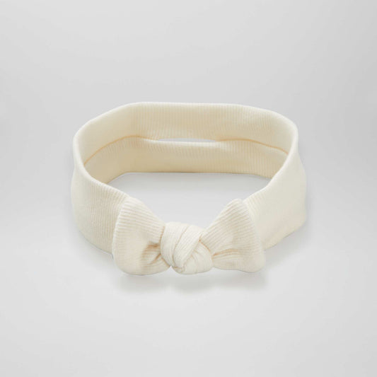 Diadema con lazo BEIGE