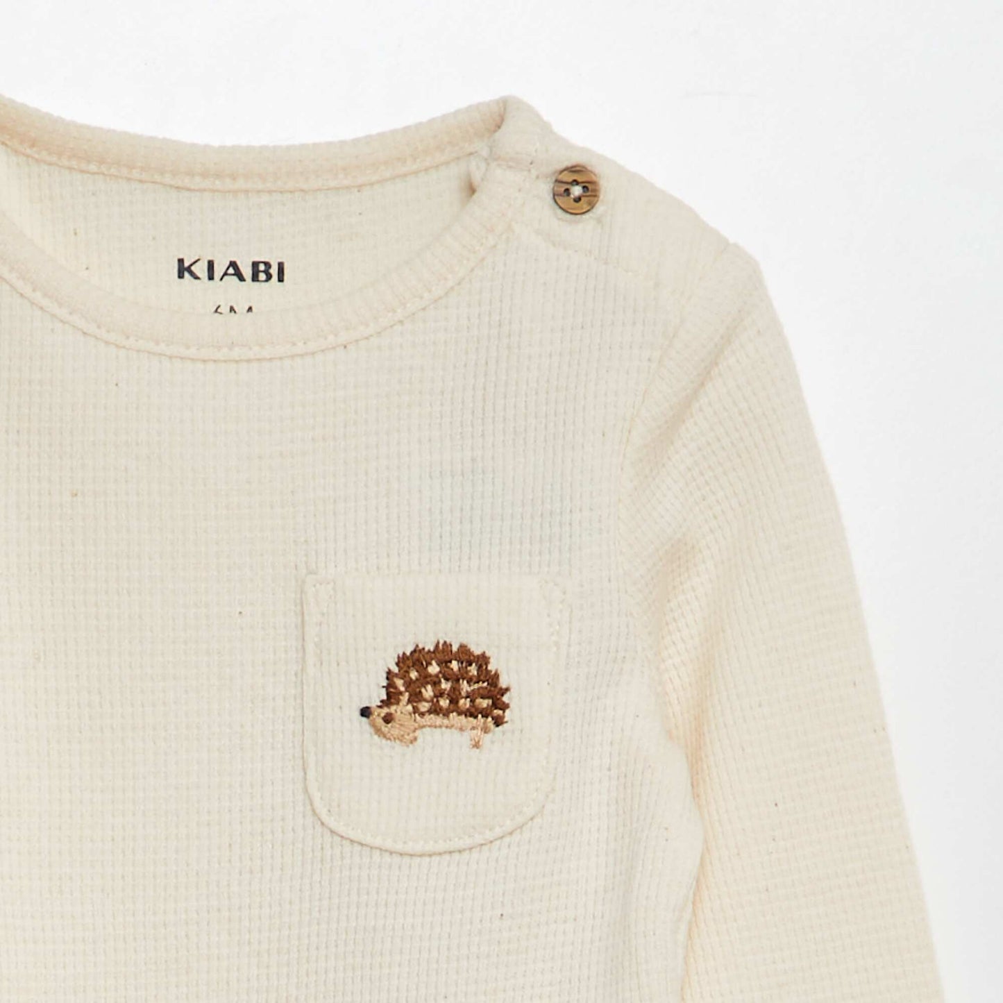 Body de punto gofrado BEIGE