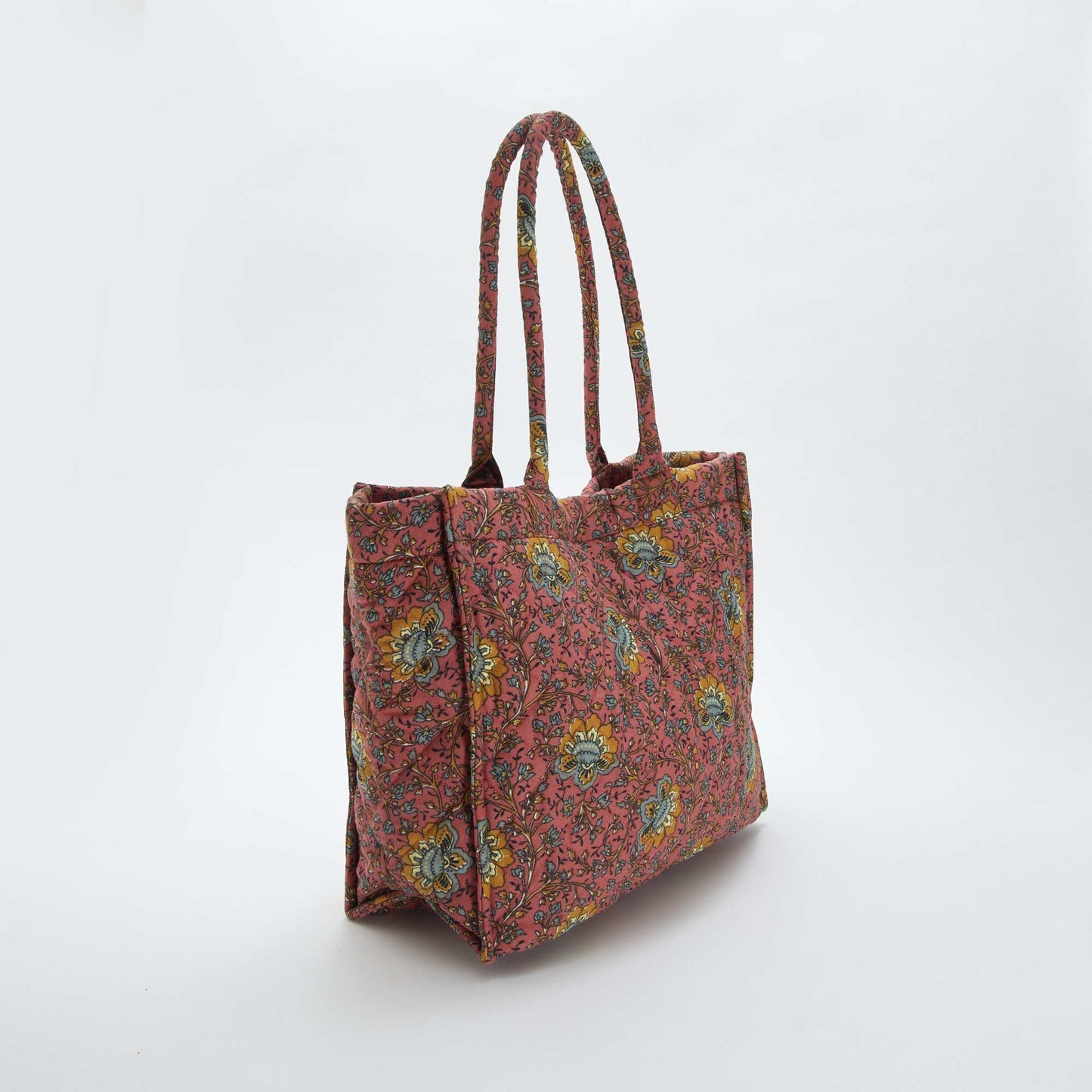 Bolso shopper acolchado estampado ROSA