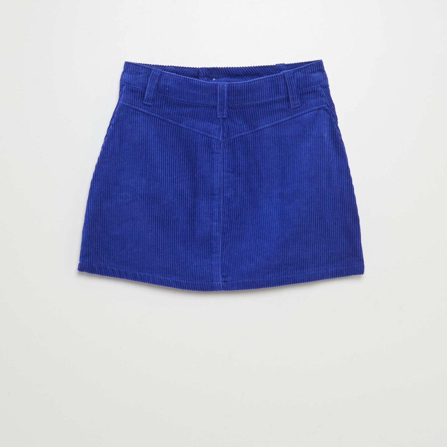 Falda corta de pana AZUL