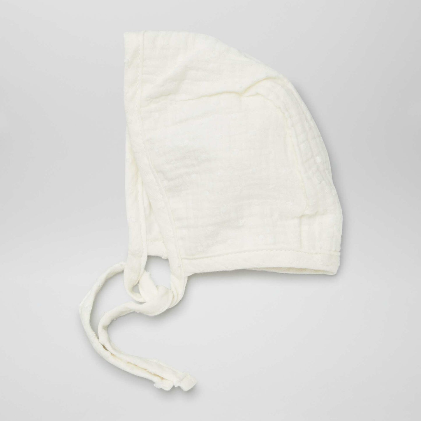 Gorro de gasa de algodón para bebé BEIGE