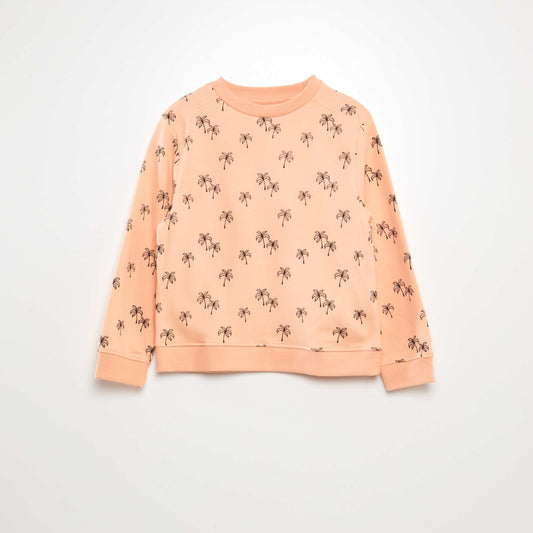 Buzo ligera de chándal con estampado NARANJA