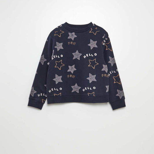 Buzo ligera de chándal con estampado AZUL