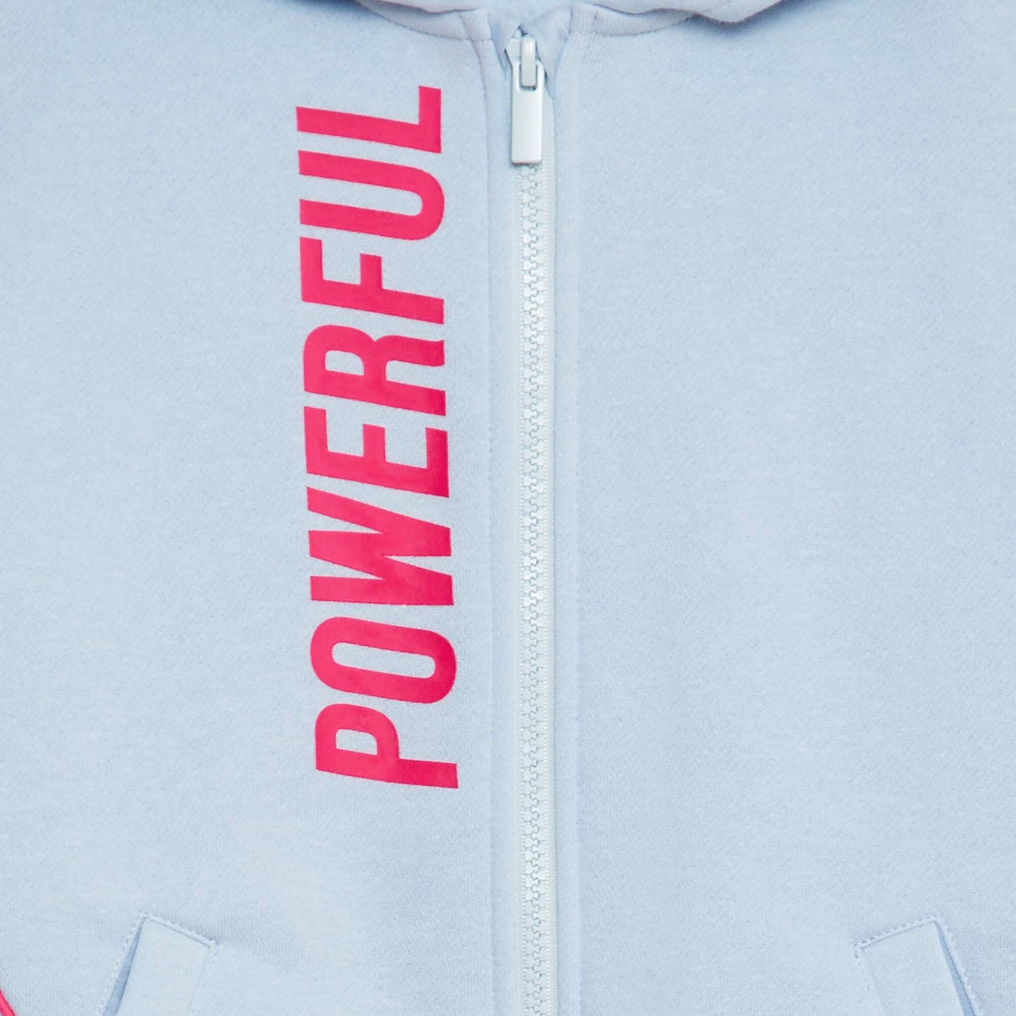 Buzo de chándal deportiva con cremallera y capucha AZUL