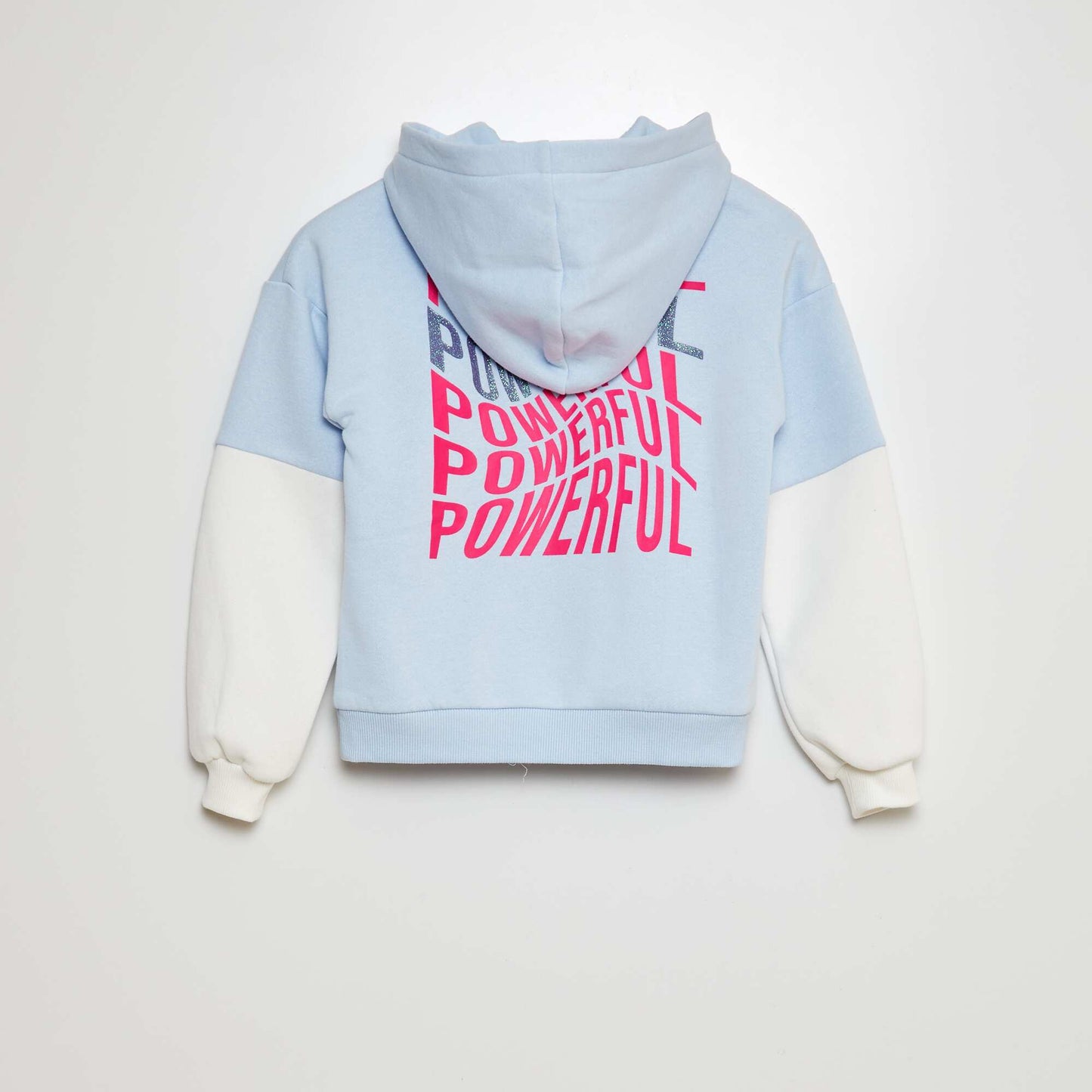 Buzo de chándal deportiva con cremallera y capucha AZUL