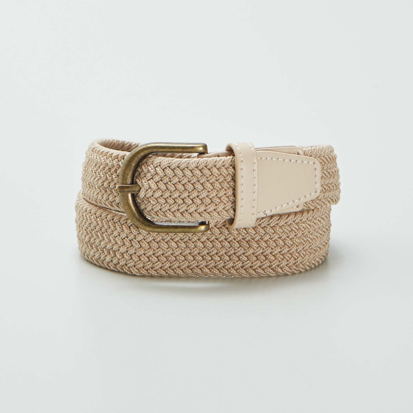 Cinturón trenzado BEIGE