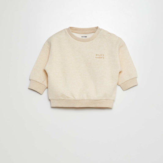 Buzo de chándal lisa BEIGE