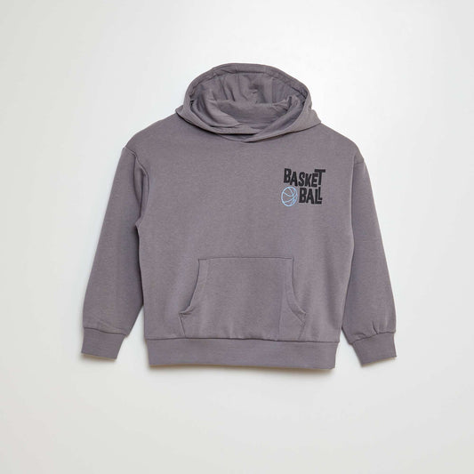 Buzo de chándal estampada por ambos lados GRIS