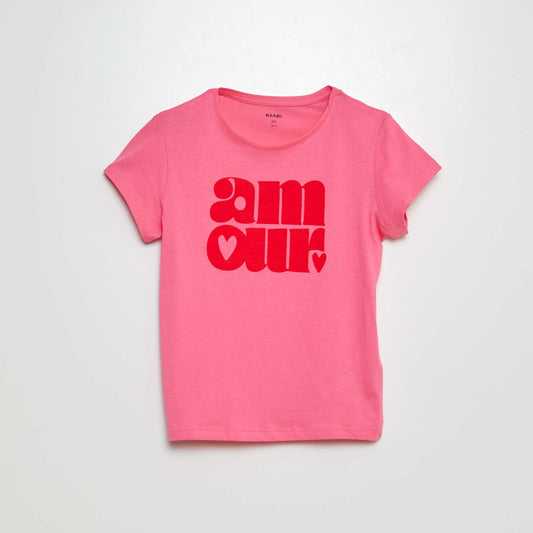 Camiseta de punto estampada ROSA