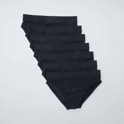 Slips de punto - pack de 7 NEGRO