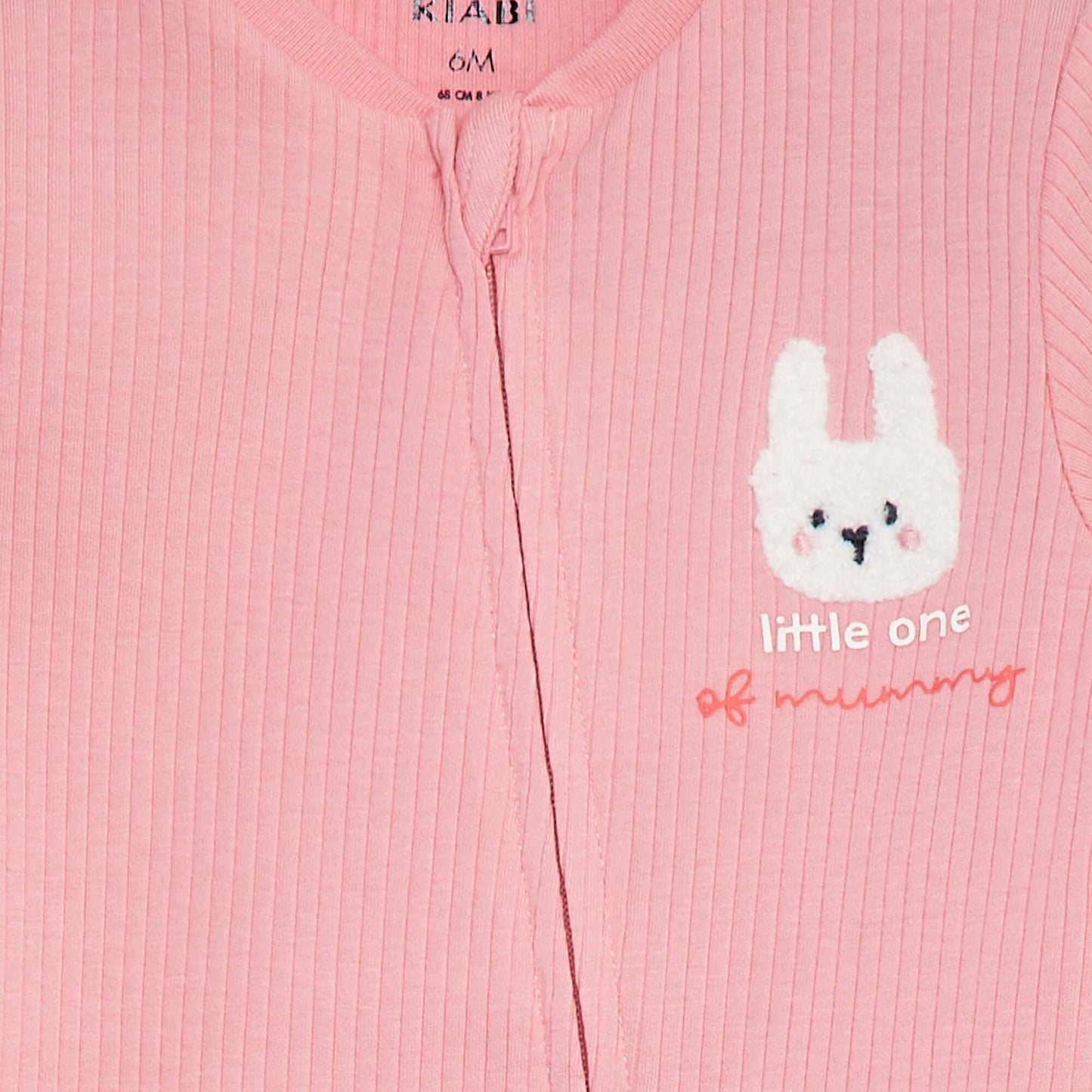 Pelele ligero de canalé ROSA