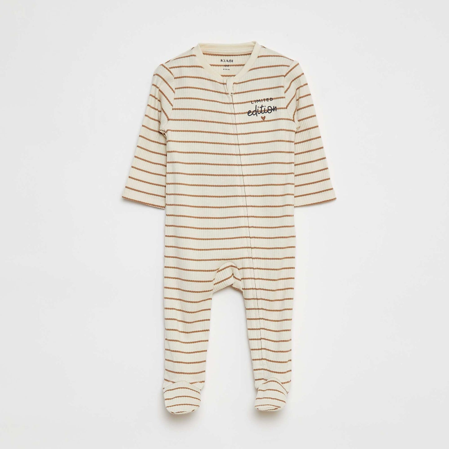 Pijama ligero de canalé BLANCO
