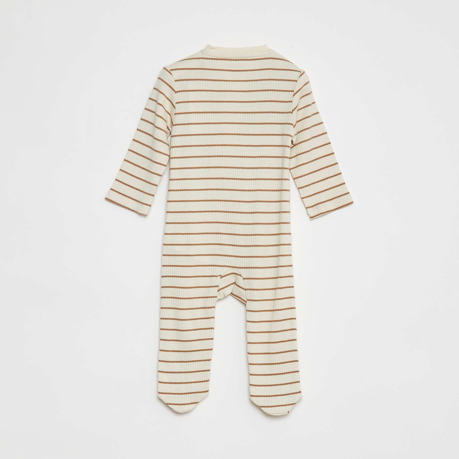 Pijama ligero de canalé BLANCO