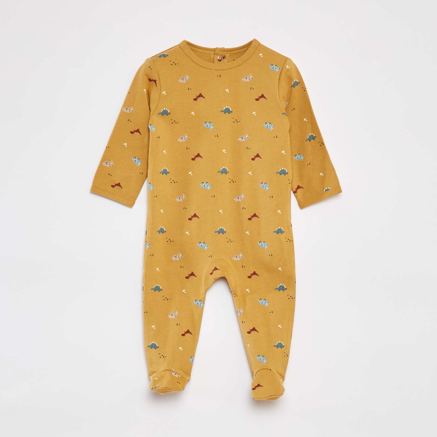 Pijama con pies estampado MARRON