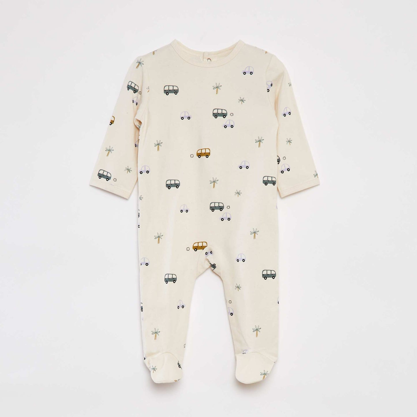 Pijama con pies estampado BLANCO