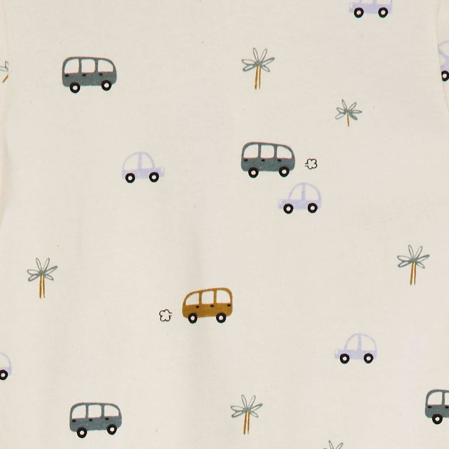 Pijama con pies estampado BLANCO