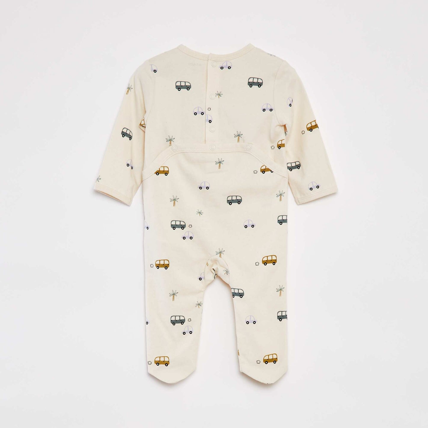 Pijama con pies estampado BLANCO