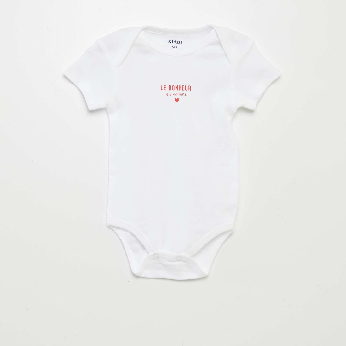 Bodies estampados de algodón - pack de 3 BLANCO