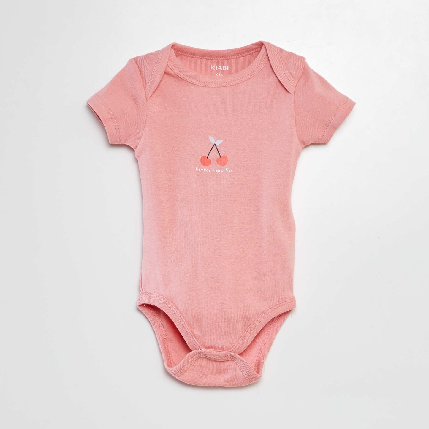 Bodies estampados de algodón - pack de 3 ROSA