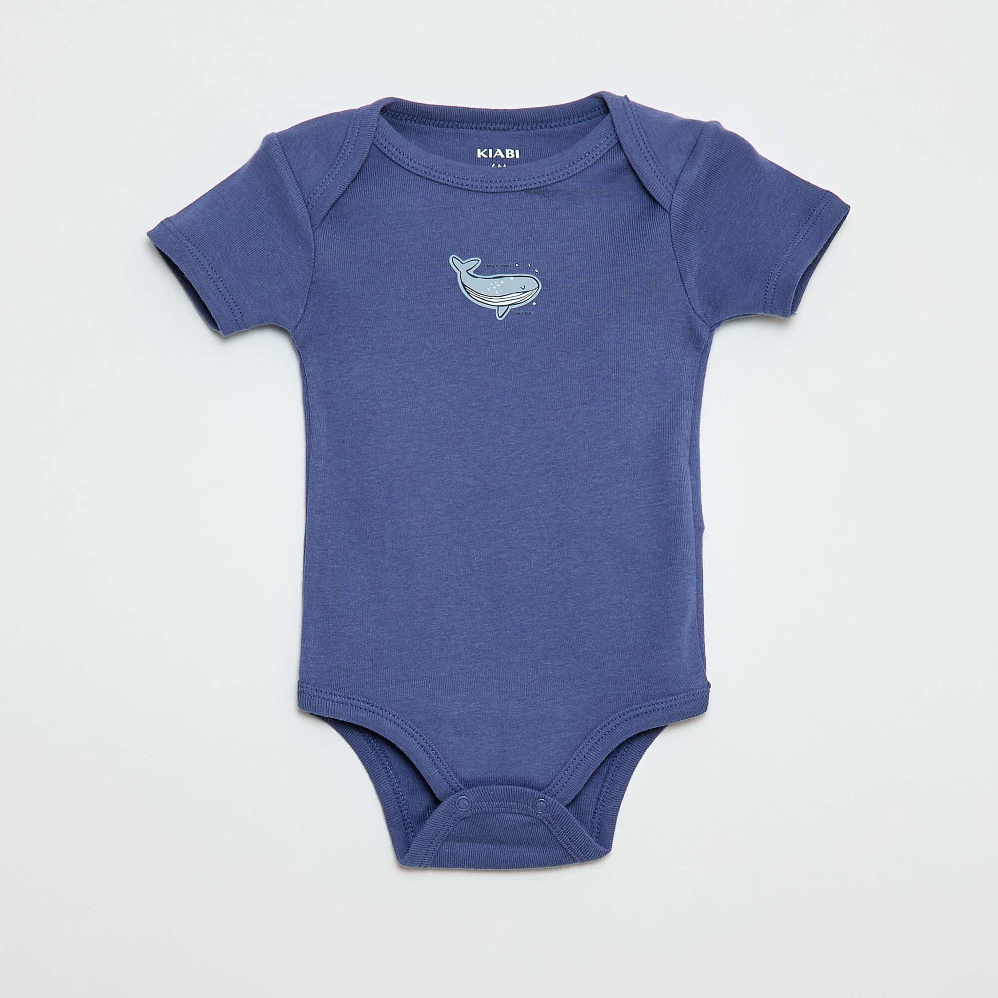 Bodies estampados de algodón - pack de 3 AZUL