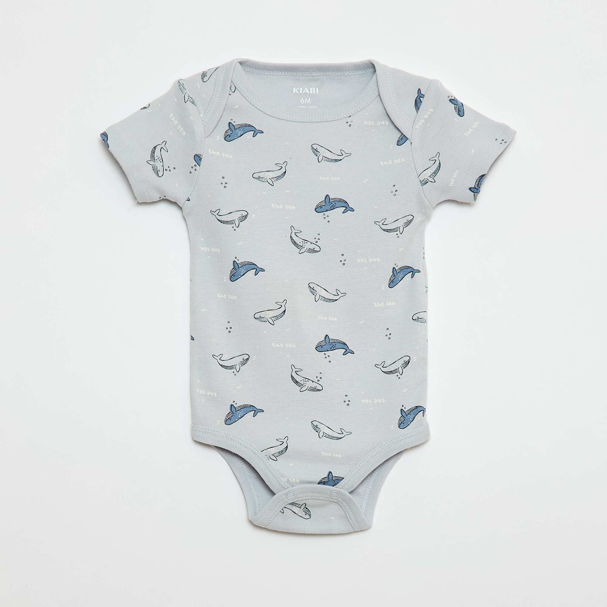 Bodies estampados de algodón - pack de 3 AZUL