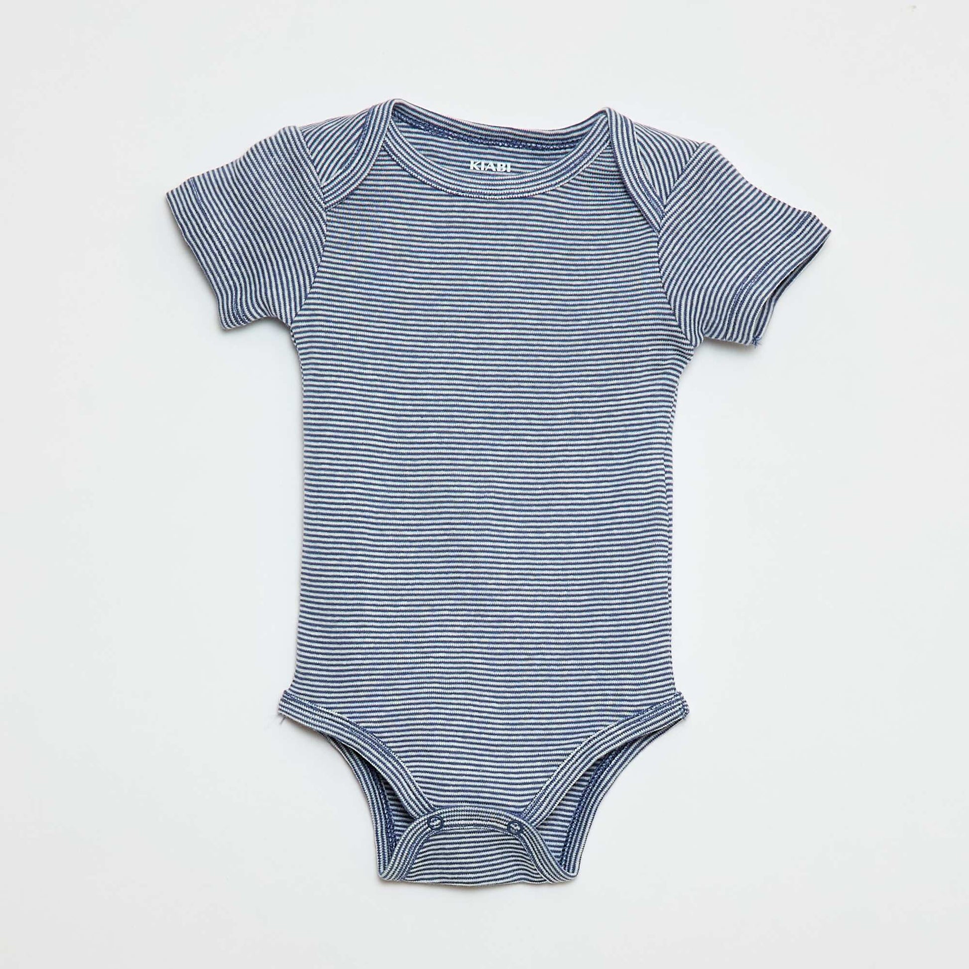Bodies estampados de algodón - pack de 3 AZUL