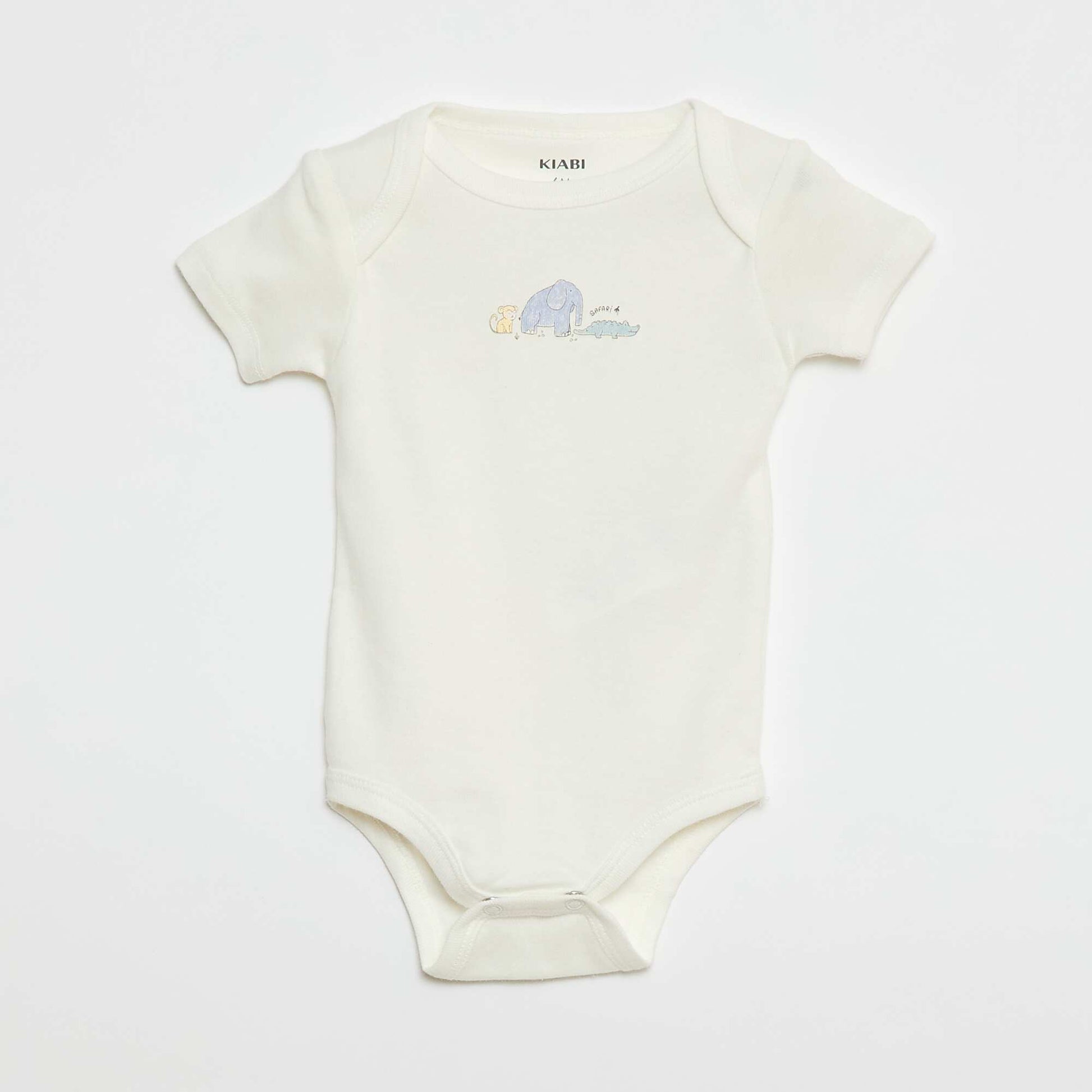 Bodies estampados de algodón - pack de 3 BLANCO