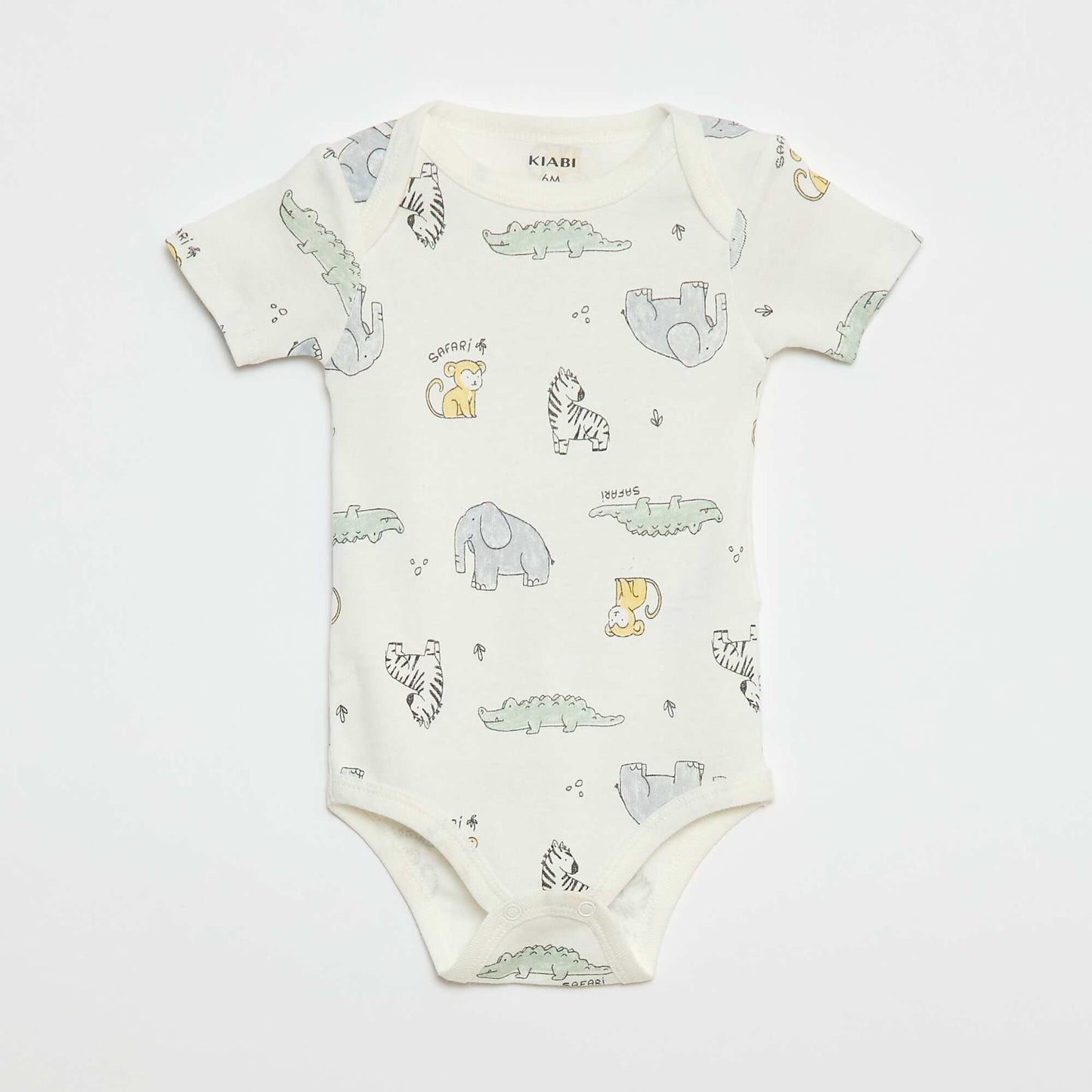 Bodies estampados de algodón - pack de 3 BLANCO