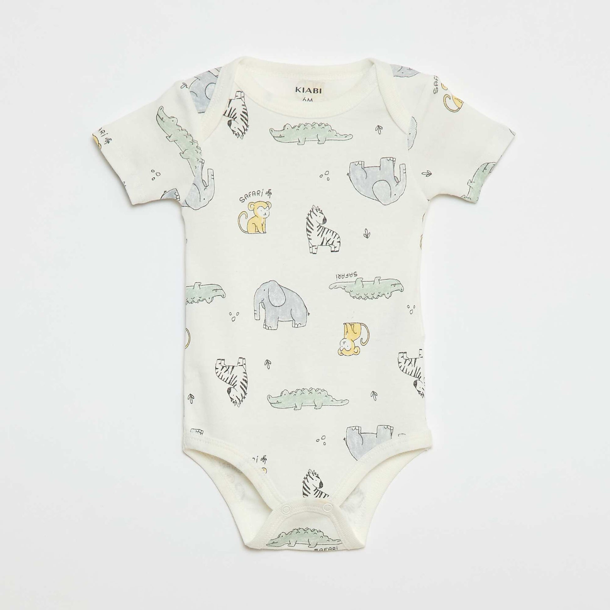 Bodies estampados de algodón - pack de 3 BLANCO