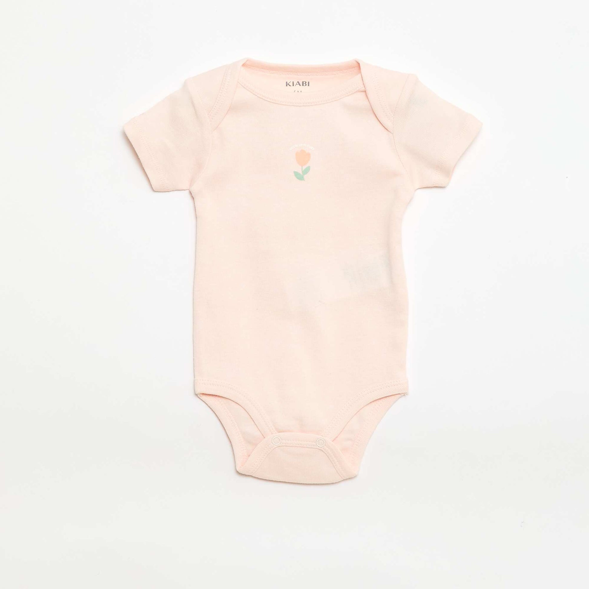 Bodies estampados de algodón - pack de 3 NARANJA