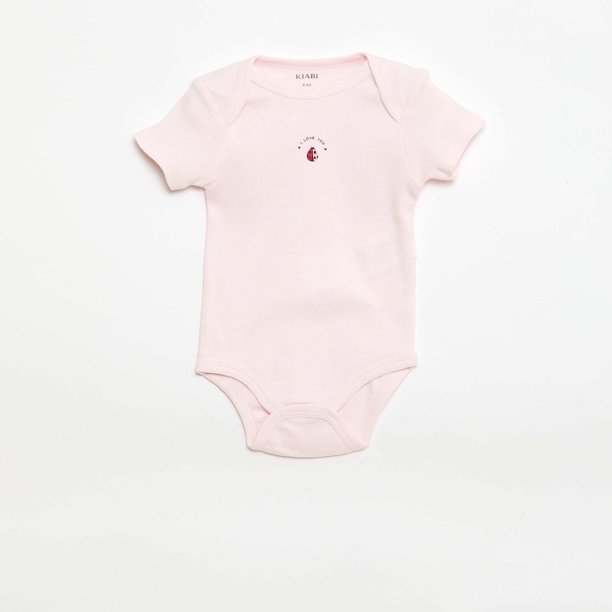 Bodies estampados de algodón - pack de 3 ROSA