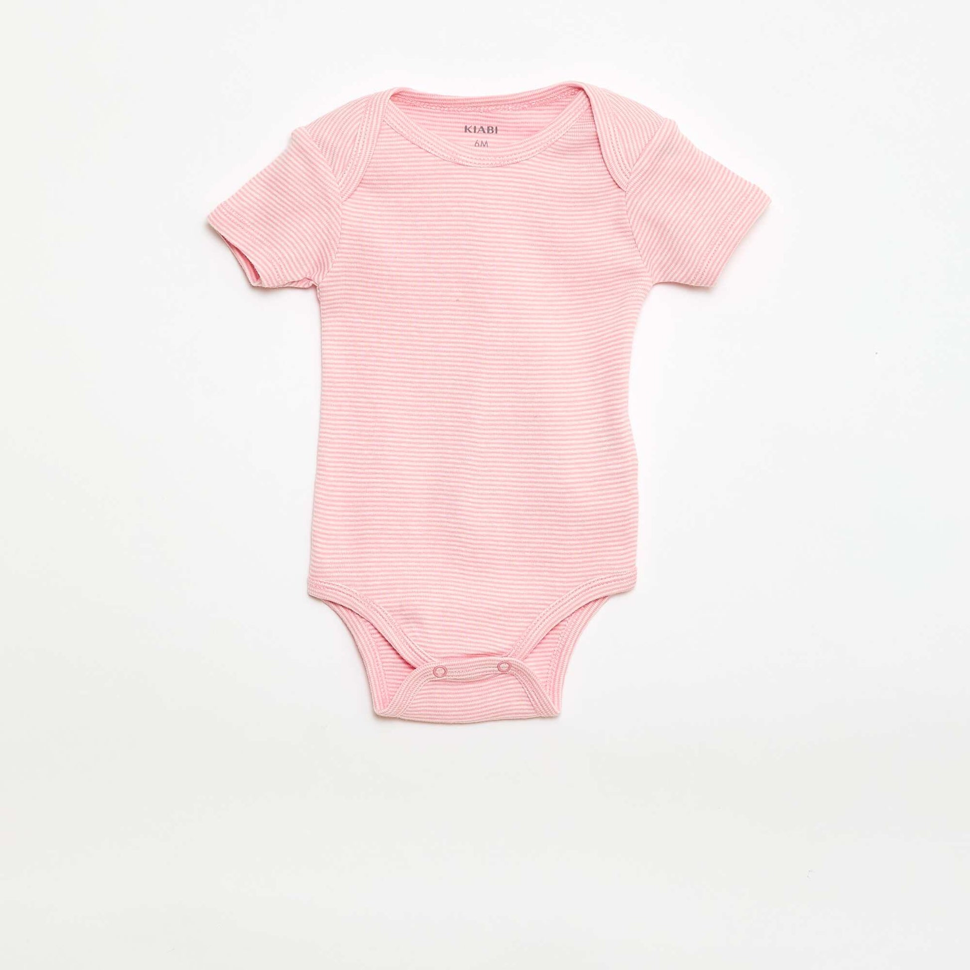 Bodies estampados de algodón - pack de 3 ROSA