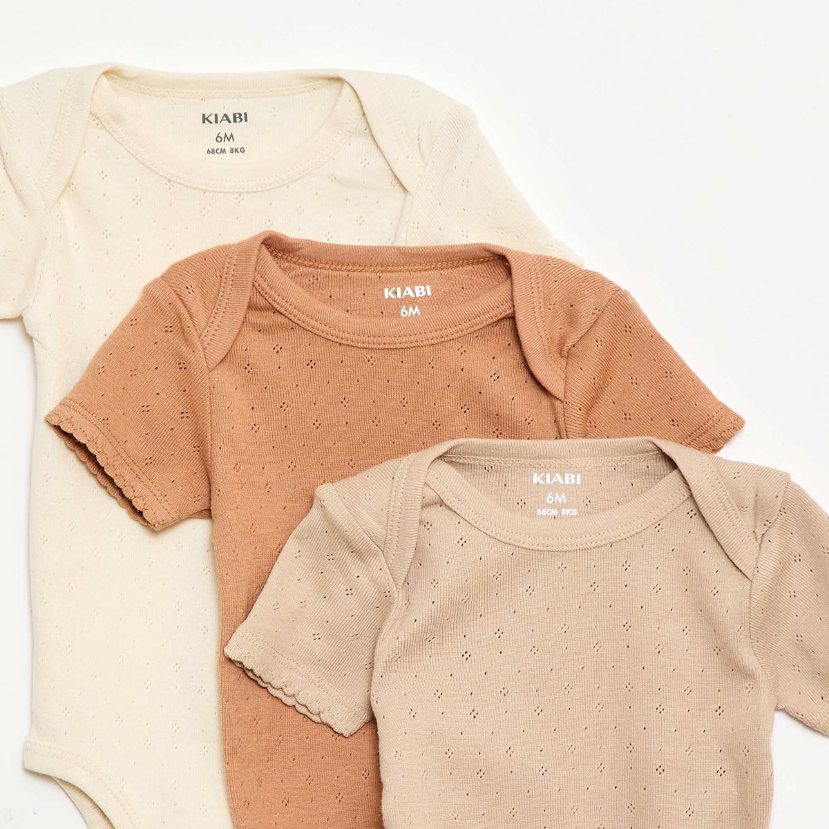 Bodie evolutivo de punto liso - Pack de 3 BEIGE