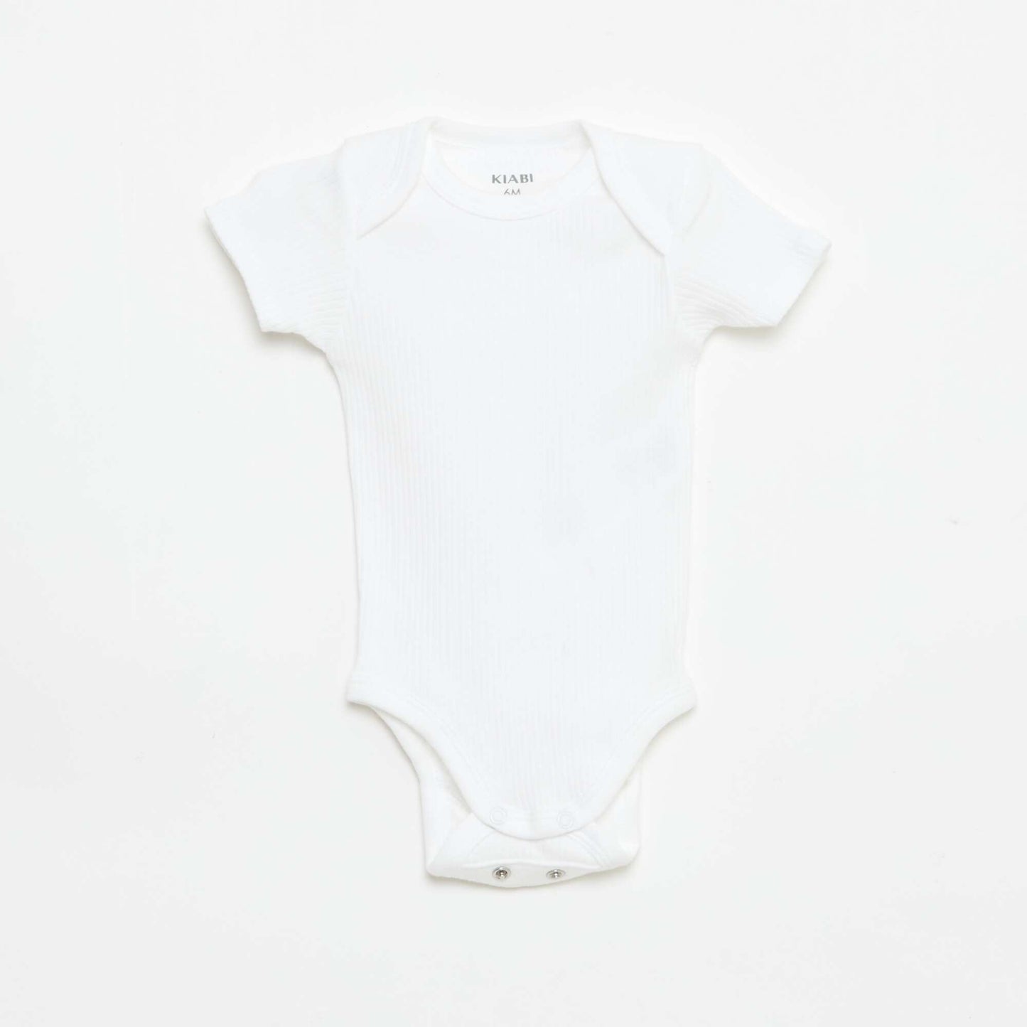 Bodie evolutivo de punto liso - Pack de 3 BLANCO