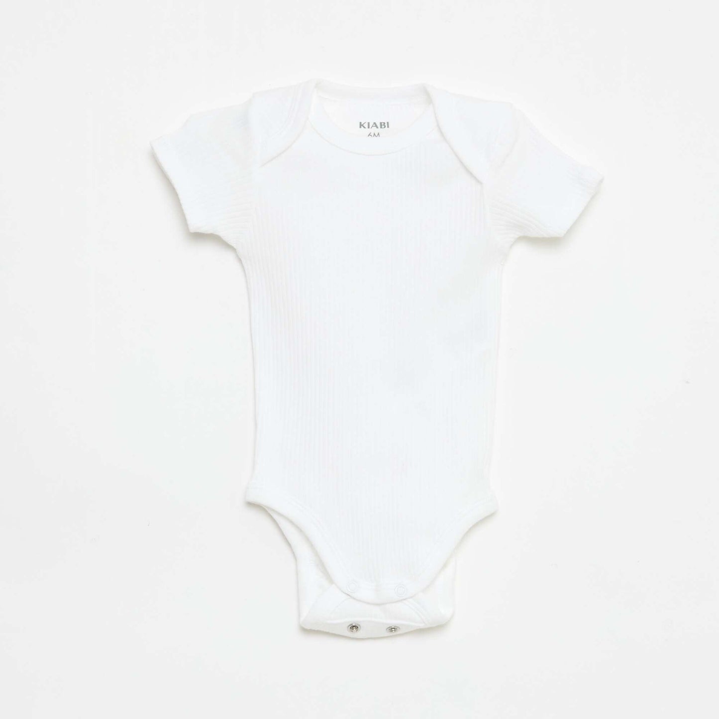 Bodie evolutivo de punto liso - Pack de 3 BLANCO