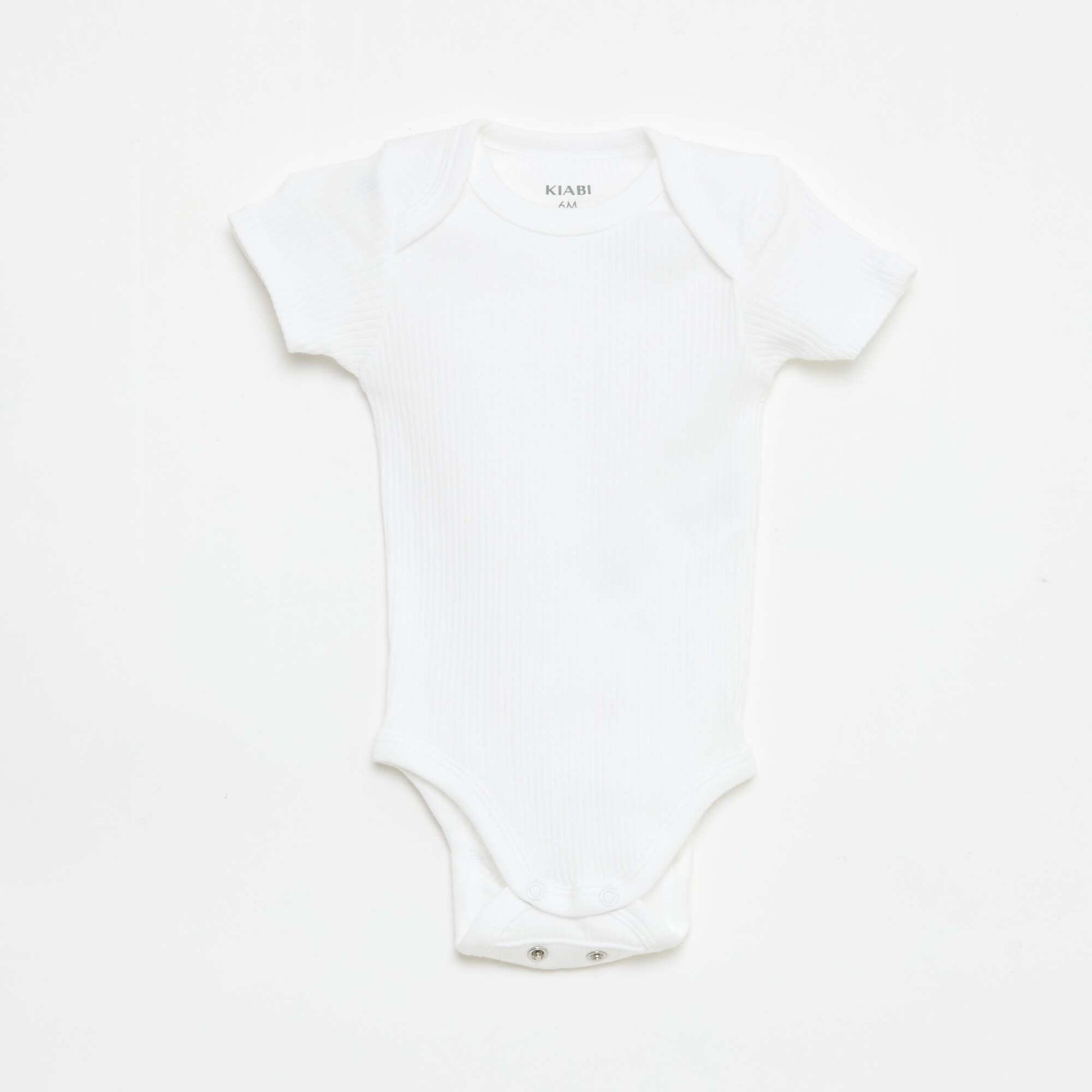 Bodie evolutivo de punto liso - Pack de 3 BLANCO