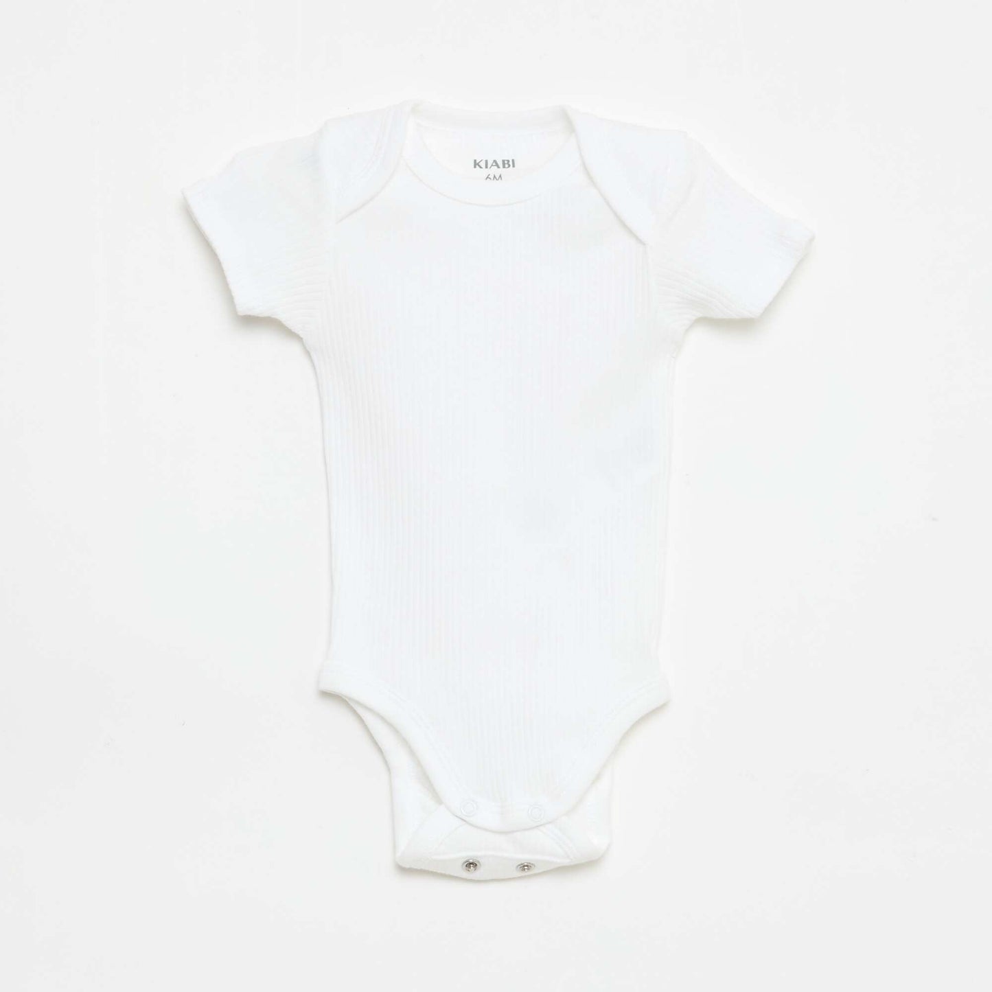 Bodie evolutivo de punto liso - Pack de 3 BLANCO