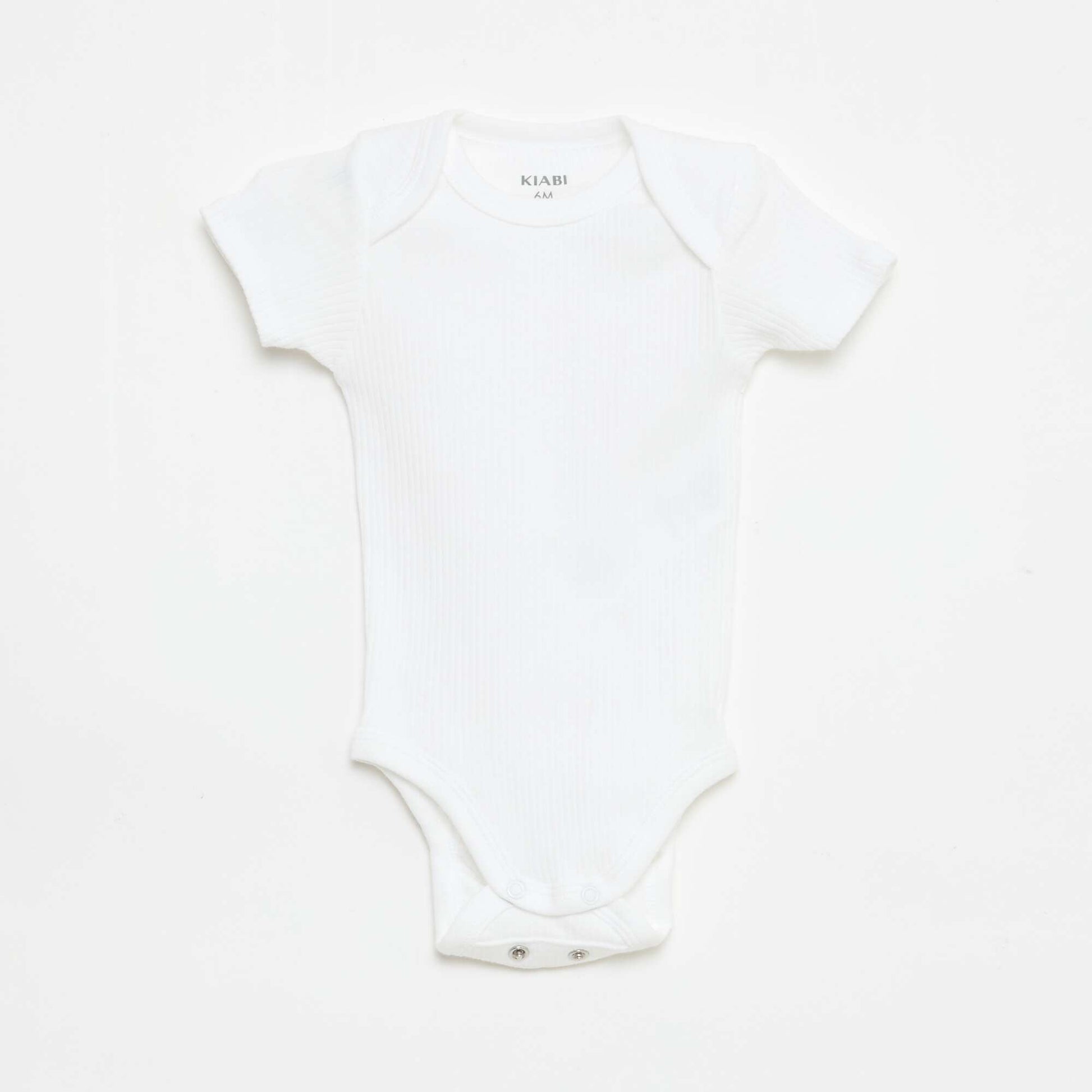 Bodie evolutivo de punto liso - Pack de 3 BLANCO