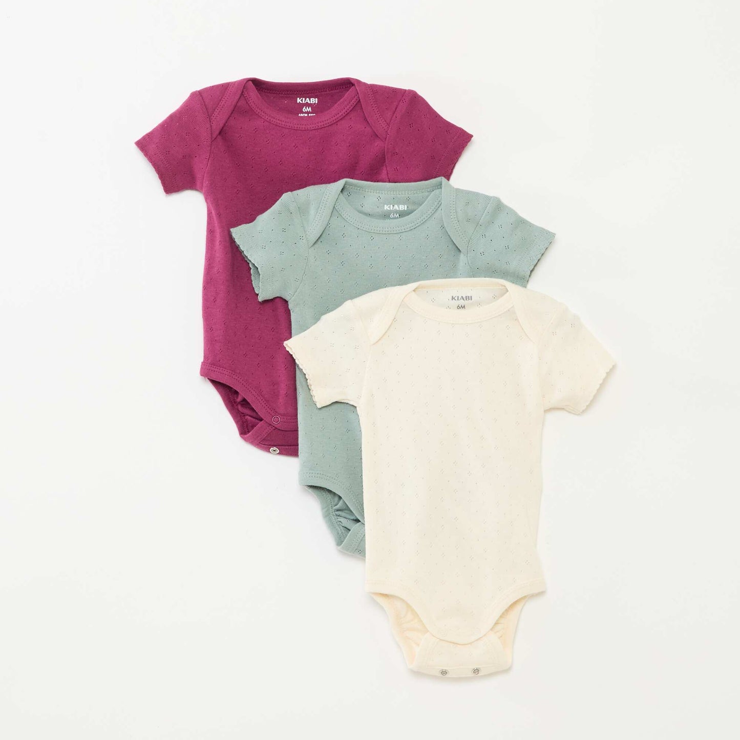 Bodies evolutivos de punto liso - Pack de 3 PURPURA