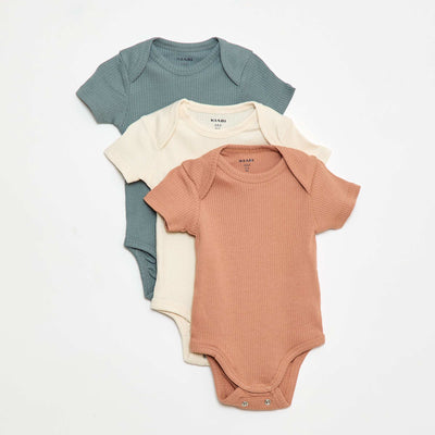 Bodie evolutivo de punto liso - Pack de 3 BEIGE