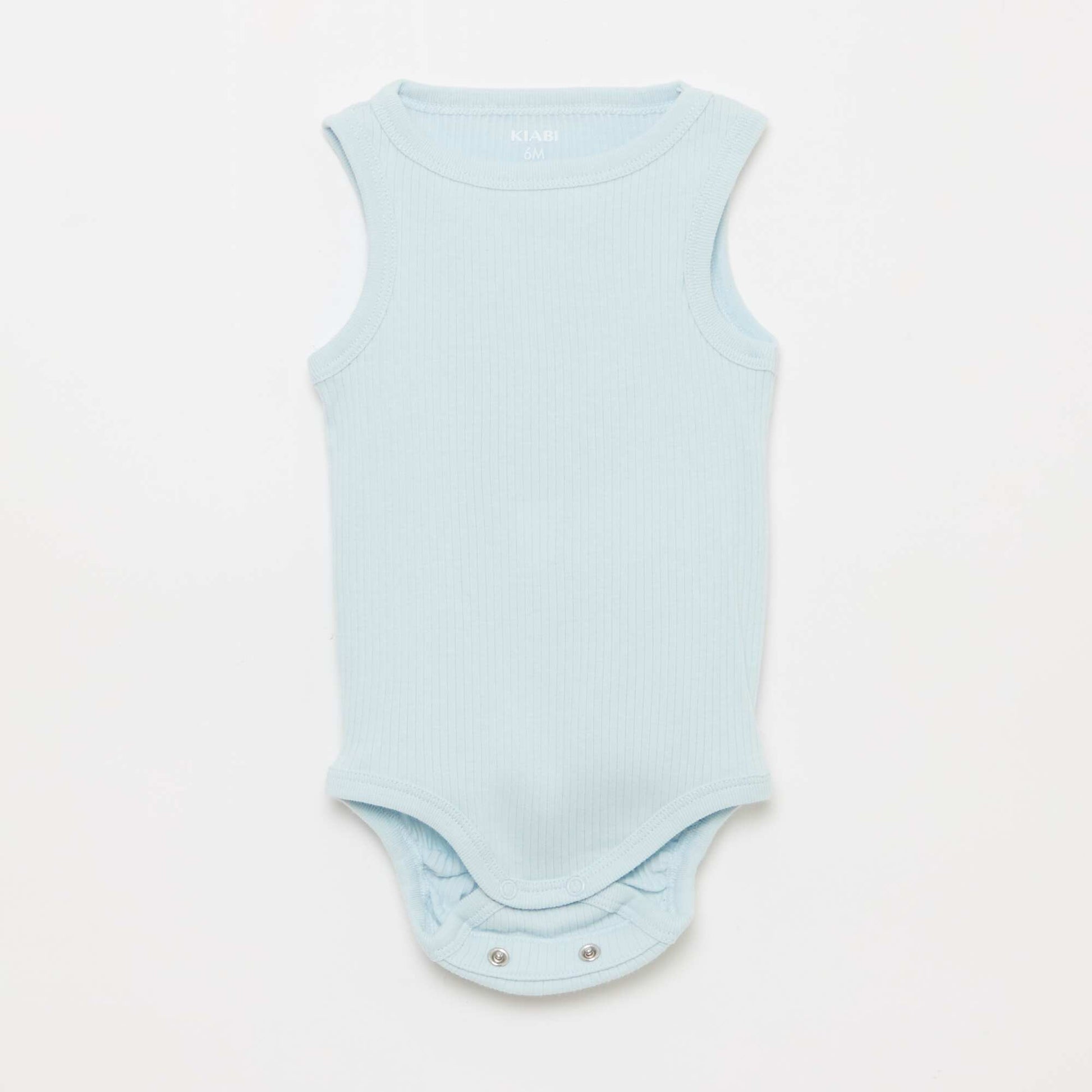 Pack de 3 bodies evolutivos de tirantes lisos AZUL
