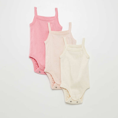 Bodis de tirantes - Pack de 3 ROSA