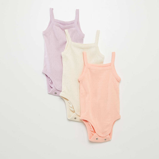 Bodis de tirantes - Pack de 3 PURPURA