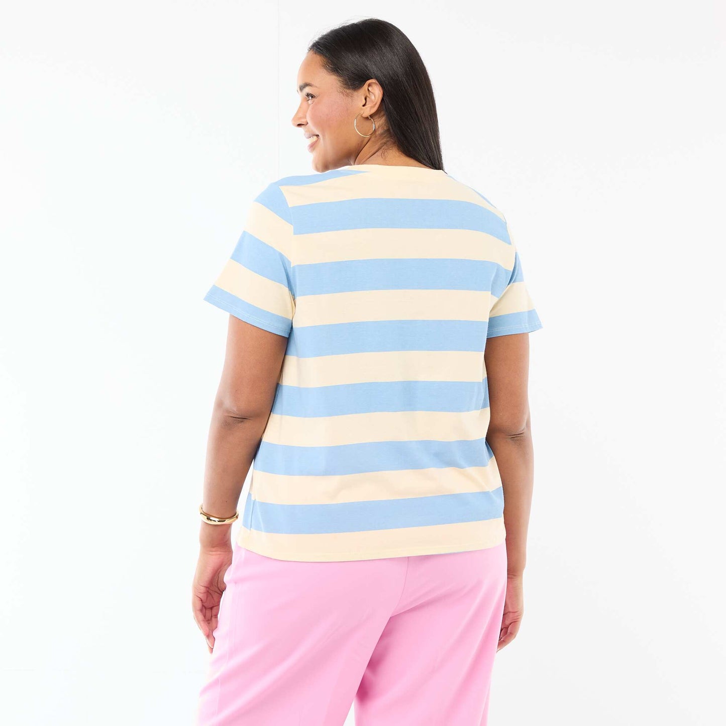 Camiseta de manga corta estampada AZUL