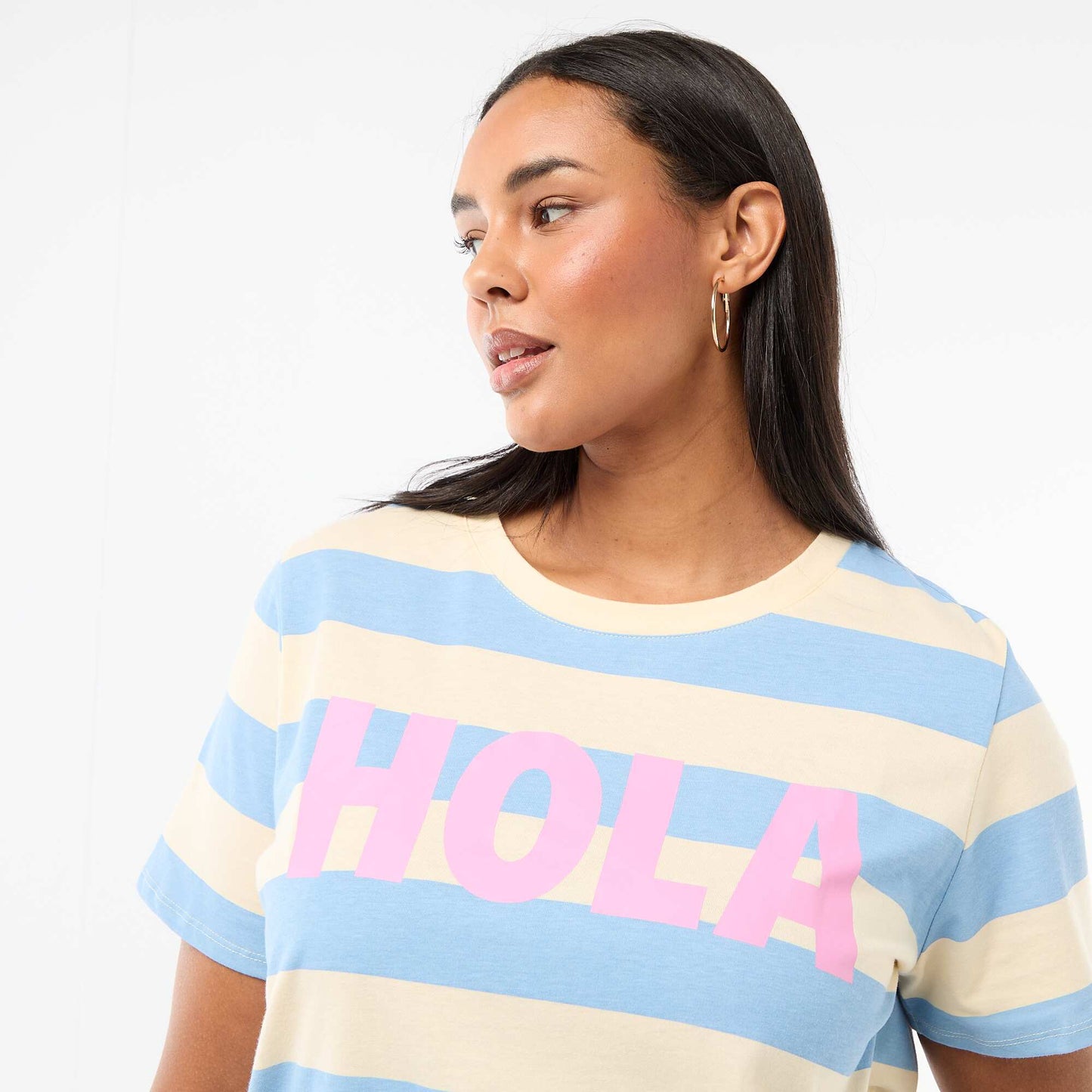 Camiseta de manga corta estampada AZUL
