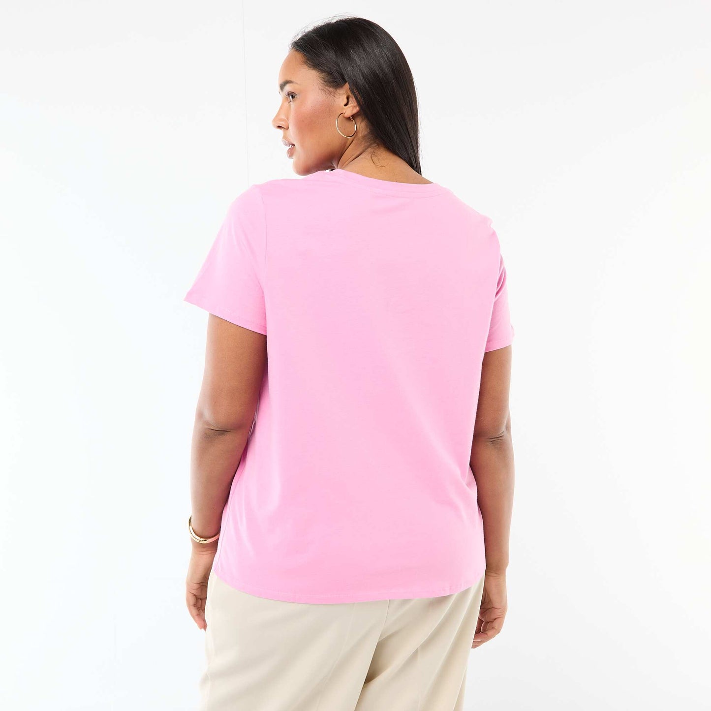 Camiseta de manga corta estampada ROSA