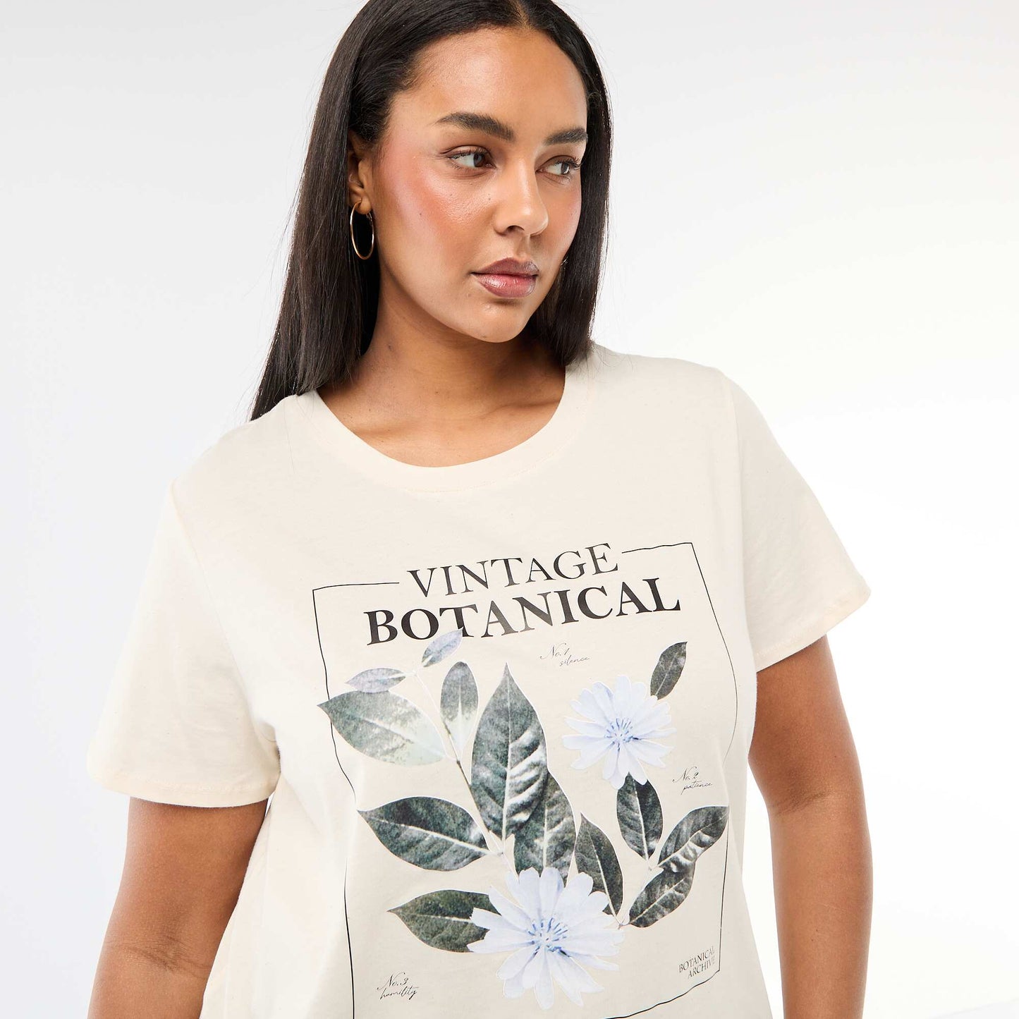 Camiseta de manga corta estampada BLANCO