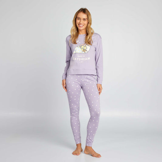 Pijama con camiseta + pantalón 'Minions' - 2 piezas PURPURA