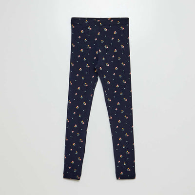 Legging largo de punto AZUL