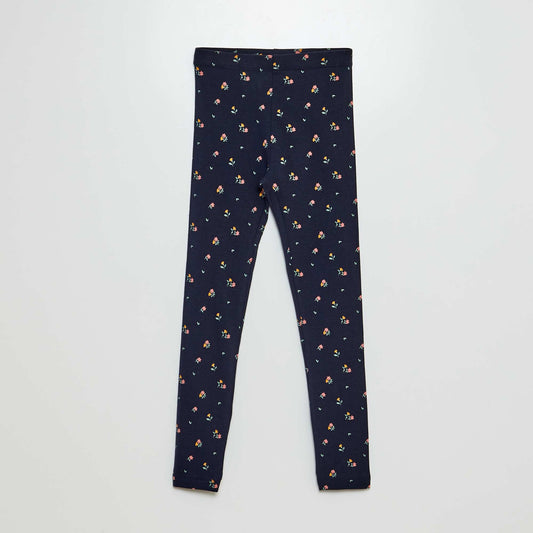 Legging largo de punto AZUL